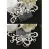 Honbay 6PCS Silver Fancy DIY Hair Clips Metal Wire Hair Combs Bridal Wedding Veil Combs (20 teeth)