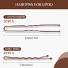YGQQOY Hair Sponge for Updo,Hair Filler, Hair Donuts for Updos,Volume Hair Bumps Tool, Hair Padding,Dark Brown