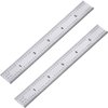 eBoot 2 Pack Stainless Steel Ruler Machinist Engineer Ruler, Rigid Metal Ruler with Inch Graduations 1/8, 1/16, 1/32, 1/64 Inch for Engineering, School, Office, Architect, and Drawing, 6 Inch