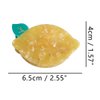 Lemon Claw Clips,Cellulose Acetate Hair Clips,Small Claw Clips for Women