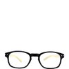SAV Eyewear Bamboo 2550 Black Round Reading Glasses, 35 mm + 1.25