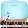 Diffuserlove Diffuser Essential Oil Diffusers 500ML Remote Control Aroma Diffuser Cool Mist Aromatherapy Diffuser with Mute Design, Timer and Auto Shut-Off for Office Living Room Yellow