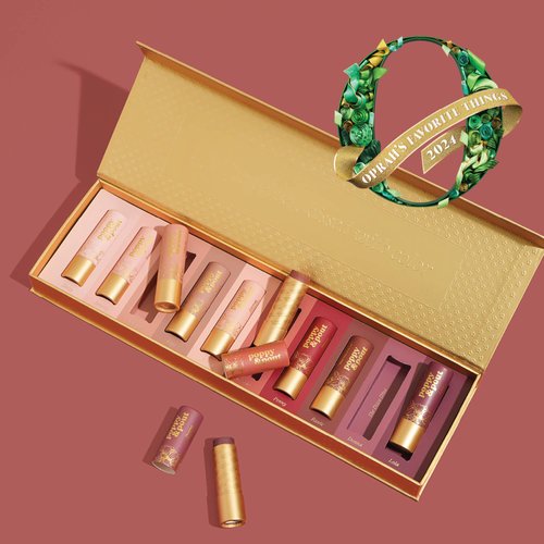 Poppy & Pout All Natural Lip Tints, Sustainable Cardboard Tubes, Hand-filled, Beeswax, Vitamin E, Coconut Oil, Cruelty Free (10pk Premium Gift Set)