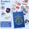 Sureio Kids Passport Book with Assorted Travel Stickers for Scrapbooks Party Favors Wall Decals Arts Crafts School Supplies Game Prizes Collections for Boys and Girls (348 Pcs)