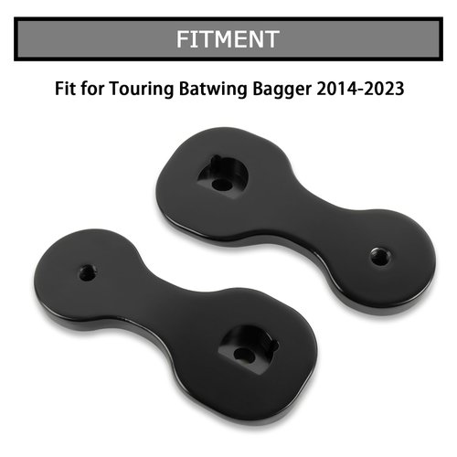 PSLER Motorcycle Spare Mirror Bracket Adapter Rear View Mirror Brackets Adapter Mirror Relocation Kit Mirror Relocator Mirror Mount for Touring Street Glide CVO Bagger with Batwing Fairings 2014-2023