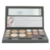 Cameo Cosmetics Eyes and Face Contouring Kit, Dark Colors, A 3 Palettes in One Makeup Kit with 16 Bestselling Shades, Step by Step Instructions Included