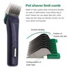Bedaily Animal Stainless Steel Attachment Guide Comb for 5-in-1 Detachable Blade, Compatible for Wahl Bravura, Arco, Chromado, Figura, and Motion, Pet, Dog, Cat, Horse Clippers