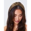 YISSION Knotted Satin Headbands for Women - 6PCS Fashionable Non-Slip Top Knot Hair Accessories in Black, White, and Neutral Shades