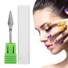 Nail Bit Drill Bits Cuticle for Cone Nails Shaped Conical Tip Sealing Removal Manicure Set For Tungsten Steel Art Electric Tapered Carbide Pedicure Grinding Head Tools Home Salon (Green)