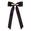 Lilly Pulitzer Hair Bow for Women with Gold Logo, Clip In Hair Accessories for Adults, Black