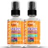 Snail Mucin Anti Aging Facial Serum with Vitamin C, Hyaluronic Acid, Niacinamide, Retinol, MSM, Aloe Vera & Ceramides - Moisturizing Glass Skin Serum for Radiant, Glowing Skin (Pack of 2, 2, Fl Oz)