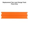 Replacement Part for Hot-Wheels Mega Garage Die-Cast Vehicle Playset - FTB68 - Replacement 11 3/4" Two Lane Orange Track Piece