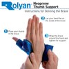 Rolyan Neoprene Wrap On Thumb Support, Wrist Compression Sleeve, Thumb Support, Thumb Brace Maximum Hand Function, Brace Support for Thumb Sprains and Strains from Sports Injuries, Right, Medium