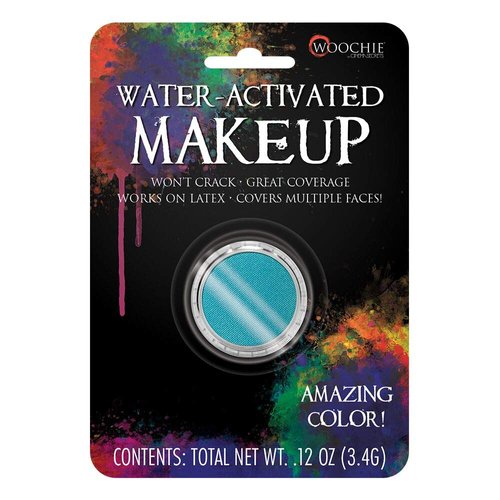 Woochie Water Activated Makeup - Professional Quality Halloween and Costume Makeup - (Teal, 0.1 oz)