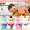 Humor Ted Bunny Plush Baby Toys Easter Gifts Bunny Stuffed Animals Peek-A-Boo Toys Repeats What You Say Singing with Floppy Ears Birthday Gift for Toddler 7 8 9 10 11 Months 1-2 Year,12 inch Pink