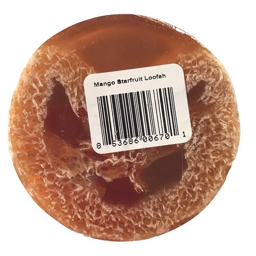 Bubble Shack Hawaii Mango and Starfruit Loofah Lather Soap Bar