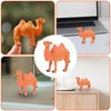 TOYANDONA 4PCS Camel Figurine Miniature Camel Figurines Playset Wildlife Bactrian Camel Camel Animal Model for Table Desktop Animal Figurine