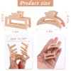 12pcs Hair Clips, Small Hair Clips for Thin Hair, Cute Hair Clips for Styling, Non-Slip Neutral Mini Claw Clips for Women, Hair Accessories for Girls, Square Rectangle and Moon Hair Claw Clips