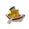 Row Boat Rubber Duck Bath Toy | All Natural, Organic, Eco Friendly, Squeaker | Imported from Barcelona, Spain