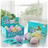 Dan&Darci Dino Egg Bath Bombs for Kids - Easter Kids Bath Bomb with Surprise Inside - Dinosaur Toys Gift for Boys and Girls Ages 6 7 8 Years Old Toy Kid Gifts - Fun Educational Toys Dino Fizzy