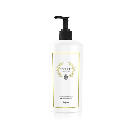 Organic All Natural Bella Sareena Spa Lemon Verbena & Grapefruit Essential Bath Body Oil 8 oz Moisturizing Citrus