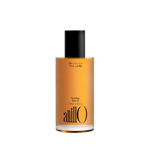 ANILLO Fig Whisky Body Oil – Moisturizing, Nourishing Body Oil with Fig Extract, Argan Oil & Jojoba Oil – Deep Hydration, Non-Sticky, Woody Scent, Silicone & Paraben-Free (3.38 fl. oz)