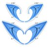 FRESHME Renaissance Accessories Fairy Elf Ears - 2 Pairs Blue Elf Ears Elven Vampire Fairy Ears Makeup Renaissance Cosplay Dress Up Halloween Christmas Masquerade Costume Accessories