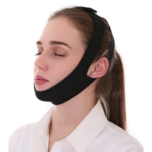 MUYDZ Anti Snore Chin Strap, Anti Snoring Devices to Help Good Sleep Stop Snoring Solution for Men Women Kids (Black)
