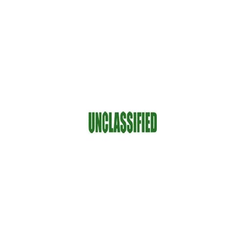 UNCLASSIFIED Self-Inking Stamp -Green