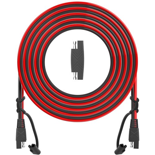 OYMSAE 25Feet SAE to SAE Extension Cable Quick Disconnect Connector 16AWG,for Automotive,Solar Panel Panel SAE Plug(25FT(16AWG)), Charging Adapter