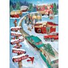 Cobble Hill 1000 Piece Puzzle - Christmas Campers - Sample Poster Included