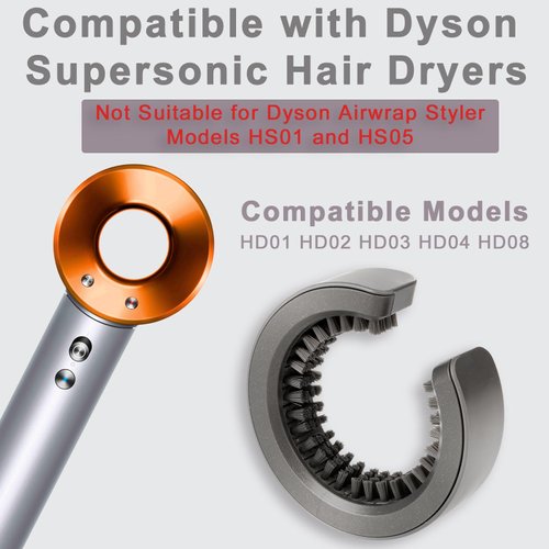 AFDD Filter Cleaning Brush for Dyson Supersonic Hair Dryer, Filter Cleaning Brush Attachment Compatible with Dyson HD01 HD02 HD03 HD04 HD08 HD15 Hair Blow Dryers, Part NO. 969497-01