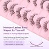 Eyelashes Natural Cat Eye Lashes 14mm False Eyelashes with Thin Memory Band Volume Wispy Lashes Soft Strip Lashes C Curl Natural Eyelashes 7 Pair Lashes Pack EVENTILL