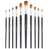 Transon Synthetic Filbert Paint Brush Set 10pcs for Acrylic Watercolor Gouache Art Painting and Body Craft Painting