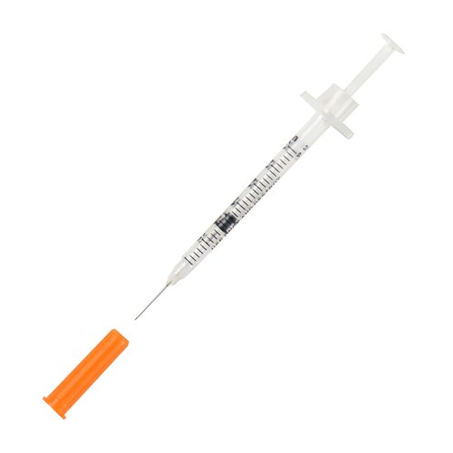 Brandzig U-100 Pet Insulin Syringes 29G 3/10cc, 1/2" 100-Pack