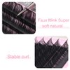 Qeelasee Faux Mink Silk Eyelash Extensions 0.03mm D Curl 13mm Semi-Permanent Individual Lashes Extension Professional Salon Use