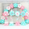 100 Pieces Flower Balloon Clips Balloon Holder Balloon Flower Clips for Balloon Arch for Baby Shower Wedding Event Decorations Birthday Party Supplies (Pinwheel Style)