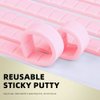 BPrettier Nail Holder for Painting Nails 2 Set Nail Stand for Press on, Press on Nail Stand with 96 Pcs Reusable Sticky Putty for Nail Art Display Home & Salon Use.(Aurora & Silver)