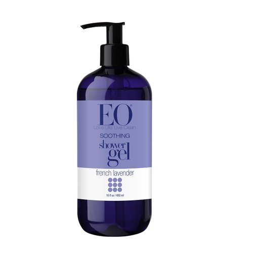 EO Shower Gel, French Lavender, 16-Ounce Bottles (Pack of 2)