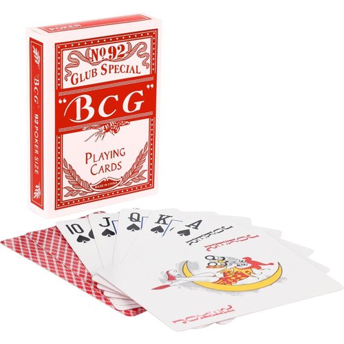 Homnso Playing Cards 1 Pack,Deck of Cards Bulk,Standard Index Poker Cards for Family Games,Parties and Gatherings,Red,1Pack