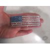 Generic American flag red white and blue crystal hair clip barrette