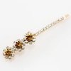 4 PCS Women Lady Crystal Hairpins Rhinestone Elegant Flower Hair Snap Clip Hair Pin Clamps Accessories Bobby Pin Headwear