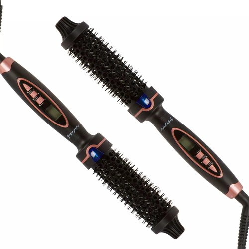 Head Kandy Perfectionist Ceramic Heated Hot Air Styling/Curling Iron Brush (32mm, Black)