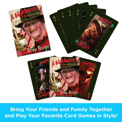 AQUARIUS A Nightmare on Elm Street Playing Cards - NOES Themed Deck of Cards for Your Favorite Card Games - Officially Licensed Merchandise & Collectibles