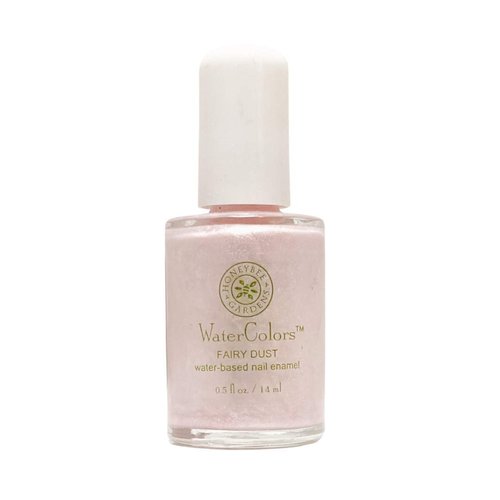 Honeybee Gardens Water-Based Nail Enamel, Fairy Dust, Iridescence & Shimmer Frosted Pink, Slightly Sheer, Eco-Friendly, Odorless & Vibrant Polish, 0.5 fl oz
