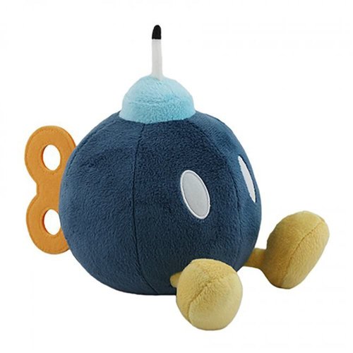 Little Buddy Super Mario All Star Collection 1429 Bob Omb Stuffed Plush, 5""", Multicolor