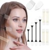 Face Neck Lift Tape, Fack Neck Lifting Stickers and Bands, Neck Face Lift Patch Tools for Instant Double Chin Wrinkles Saggy Skin Lifting (8pcs Elastic Bands, 40pcs Face Tapes)