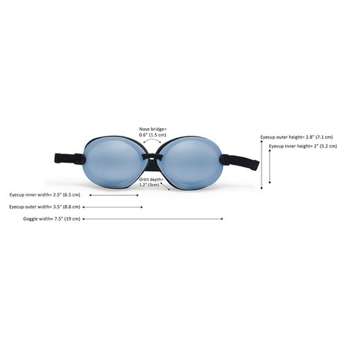 Eye Eco Tranquileyes XL Advanced Warm Compress – Dark Eye Mask for Dry, Irritated Eyes – Help Improve Sleep with Soft Comfort Eye Shade - Microwavable Beads and Self-Heating Instants - Blue