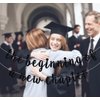 The Beginning of a New Chapter Banner, Farewell Party Decorations, 2025 Graduation Banner, Engagement Baby Shower New Home Job Change Party Decorations Black Glitter