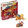 MEGA Pokémon Action Figure Building Toys for Kids, Charmander Evolution Set with 300 Pieces, 3 Poseable Characters, Charmeleon and Charizard